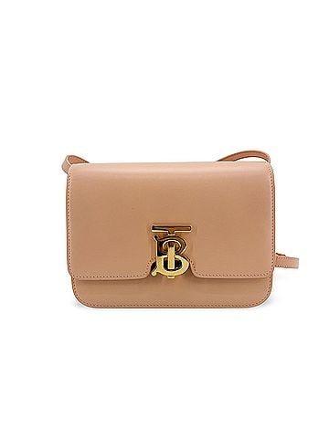 Burberry Tb Shoulder Bag Leather Beige Leather Shoulder Bag Bag (view 1)