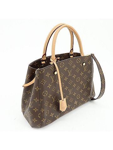 Louis Vuitton Montaigne Monogram Canvas Brown Canvas Handbag (view 2)