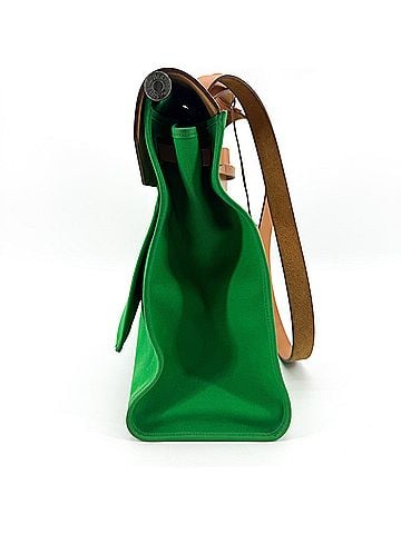 Hermès Herbag Toile And Leather Green Canvas Shoulder Bag Bag (view 2)