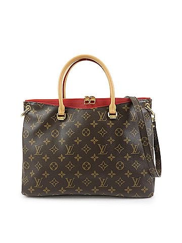 Louis Vuitton Pallas Monogram Canvas With Leather Brown Canvas Tote Bag Bag (view 1)