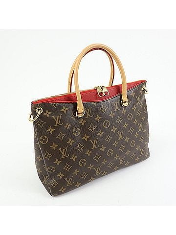 Louis Vuitton Pallas Monogram Canvas With Leather Brown Canvas Tote Bag Bag (view 2)