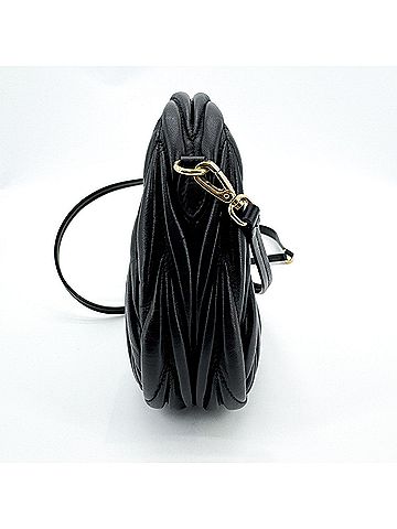Miu Miu Wander Hobo Matelasse Leather Black Leather Shoulder Bag Bag (view 2)