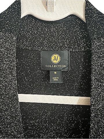 JM Collection Black Lurex Sparkle Open Cardigan Cardigan (view 2)
