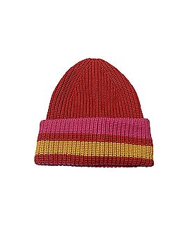 Coach Varsity patch striped beanie Winter Hat (view 2)