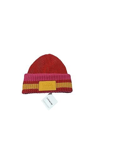 Coach Varsity patch striped beanie Winter Hat (view 1)