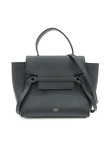 Céline Belt Textured Leather Black Leather Handbag (view 1)