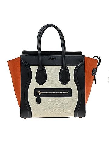 Céline Tricolor Luggage Canvas And Leather Multicolour Canvas Handbag (view 1)