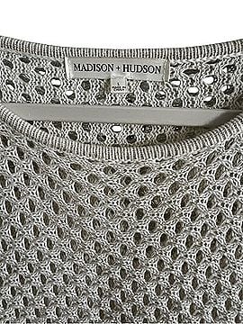 Madison + Hudson Open-Weave Crewneck Sweater Sweater Vest (view 1)