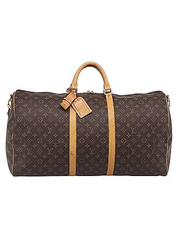 Louis Vuitton Keepall Bandouliere Monogram Canvas Brown Canvas Travel Bag Bag (view 1)