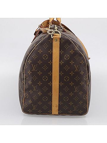 Louis Vuitton Keepall Bandouliere Monogram Canvas Brown Canvas Travel Bag Bag (view 2)