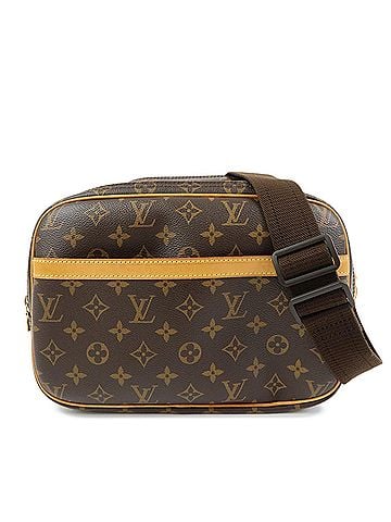 Louis Vuitton Reporter Monogram Canvas Brown Canvas Shoulder Bag Bag (view 1)
