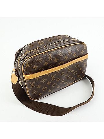 Louis Vuitton Reporter Monogram Canvas Brown Canvas Shoulder Bag Bag (view 2)