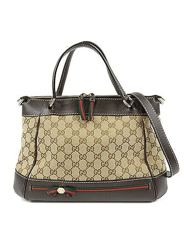 Gucci Mayfair Convertible Gg Canvas Beige Canvas Tote Bag Bag (view 1)
