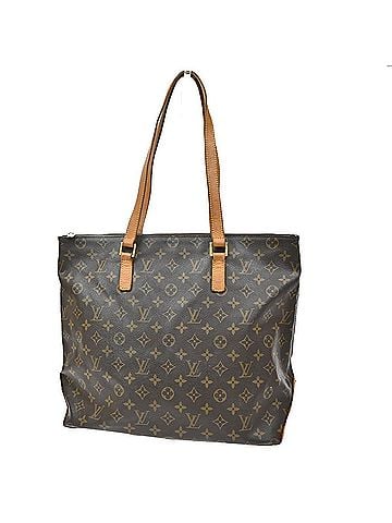 Louis Vuitton Cabas Mezzo Monogram Canvas Brown Canvas Tote Bag Bag (view 1)