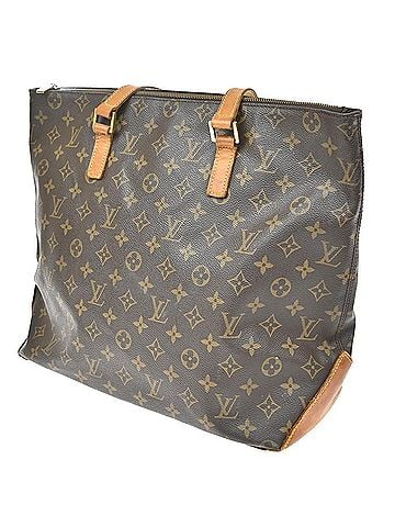 Louis Vuitton Cabas Mezzo Monogram Canvas Brown Canvas Tote Bag Bag (view 2)