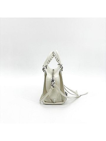 Balenciaga Neo Classic City Leather White Leather Handbag (view 2)