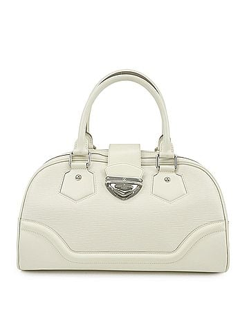 Louis Vuitton Montaigne Bowling Epi Leather White Leather Handbag (view 1)