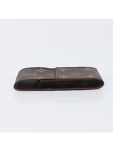 Louis Vuitton Cigarette Case Monogram Canvas Brown Canvas Wallets Accessory (view 2)