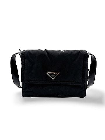 Prada Padded Flap Re-Nylon Black Nylon Shoulder Bag Bag (view 1)
