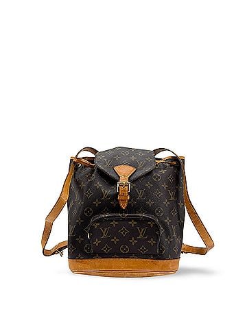 Louis Vuitton Vintage Montsouris Monogram Canvas Brown Canvas Backpack Bag (view 1)