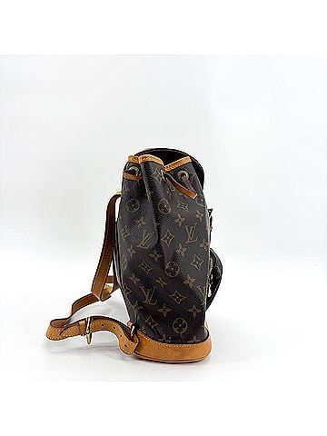 Louis Vuitton Vintage Montsouris Monogram Canvas Brown Canvas Backpack Bag (view 2)