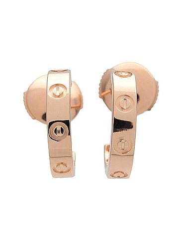 Cartier Love Hoop 18K Rose Gold Gold Rose_Gold Earrings Jewelry (view 1)