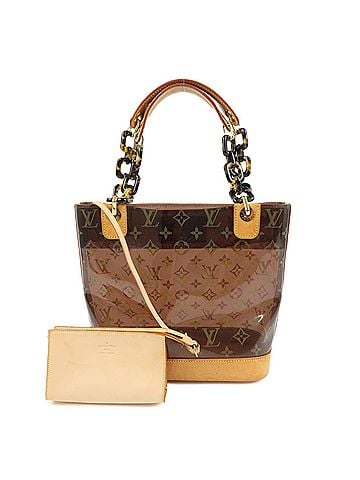 Louis Vuitton Sac Ambre Monogram Vinyl Brown Plastic Handbag (view 1)
