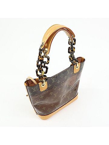 Louis Vuitton Sac Ambre Monogram Vinyl Brown Plastic Handbag (view 2)