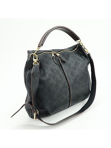 Louis Vuitton Selene Mahina Leather Black Leather Handbag (view 2)
