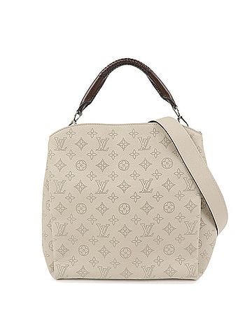 Louis Vuitton Babylone Mahina Leather Beige Leather Handbag (view 1)
