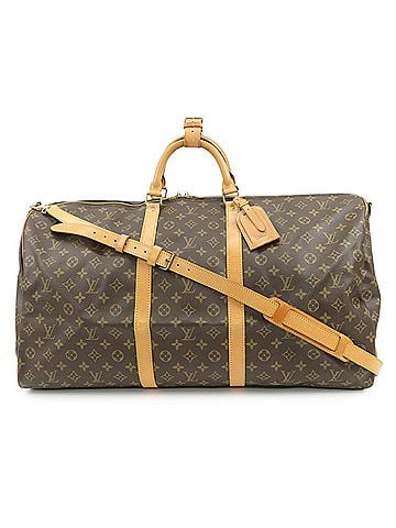 Louis Vuitton Keepall Bandouliere Monogram Canvas Brown Canvas Travel Bag Bag (view 1)