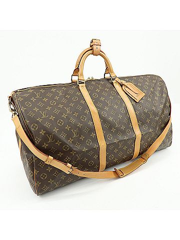 Louis Vuitton Keepall Bandouliere Monogram Canvas Brown Canvas Travel Bag Bag (view 2)