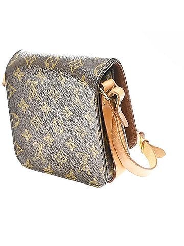 Louis Vuitton Cartouchiere Monogram Canvas Brown Canvas Handbag (view 2)