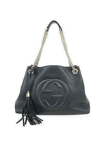 Gucci Soho Chain Strap Leather Black Leather Shoulder Bag Bag (view 1)