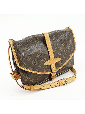 Louis Vuitton Saumur Monogram Canvas Brown Canvas Shoulder Bag Bag (view 2)