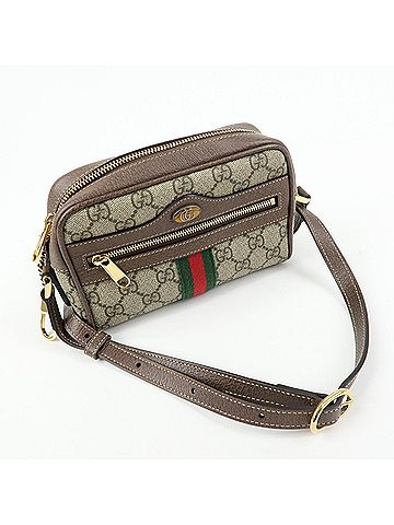 Gucci Ophidia Gg Coated Canvas Beige Canvas Shoulder Bag Bag (view 2)
