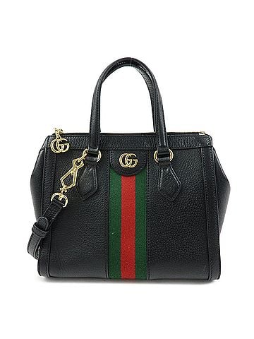 Gucci Ophidia Top Handle Leather Black Leather Tote Bag Bag (view 1)
