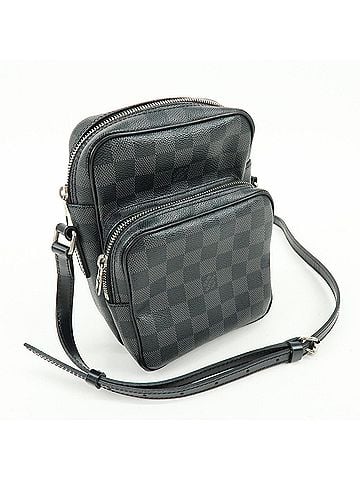 Louis Vuitton Rem Damier Graphite Black Canvas Handbag (view 2)