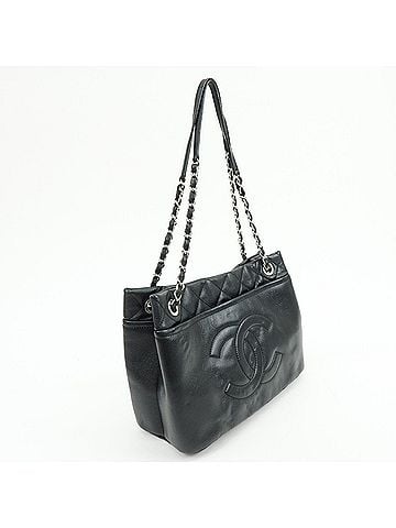 Chanel Timeless Cc Soft Caviar Black Leather Tote Bag Bag (view 2)