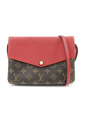 Louis Vuitton Twice Monogram Canvas And Leather Brown Canvas Handbag (view 1)