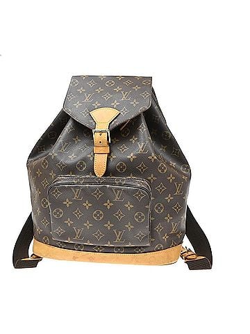 Louis Vuitton Vintage Montsouris Monogram Canvas Brown Canvas Backpack Bag (view 1)