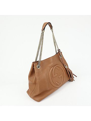Gucci Soho Chain Strap Leather Brown Leather Shoulder Bag Bag (view 2)