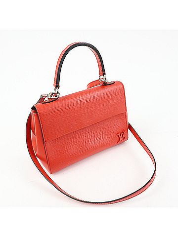 Louis Vuitton Cluny Top Handle Epi Leather Red Leather Handbag (view 2)