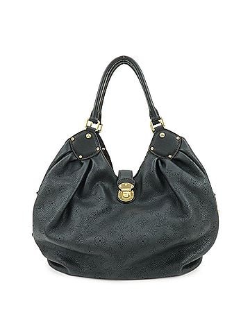 Louis Vuitton L Hobo Mahina Leather Black Leather Shoulder Bag Bag (view 1)