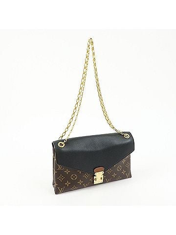 Louis Vuitton Pallas Chain Monogram Canvas And Calfskin Brown Canvas Shoulder Bag Bag (view 2)