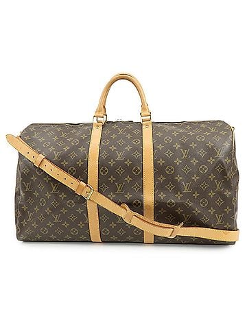 Louis Vuitton Keepall Bandouliere Monogram Canvas Brown Canvas Travel Bag Bag (view 1)