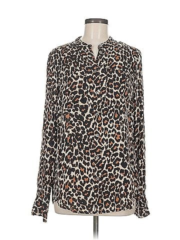 J.Crew J.Crew Long Sleeve Silk Top (view 1)