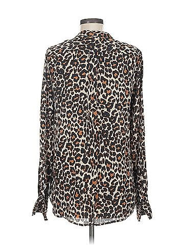J.Crew J.Crew Long Sleeve Silk Top (view 2)