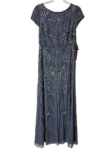 Adrianna Papell Long Beaded Dress Cocktail Dress (view 1)