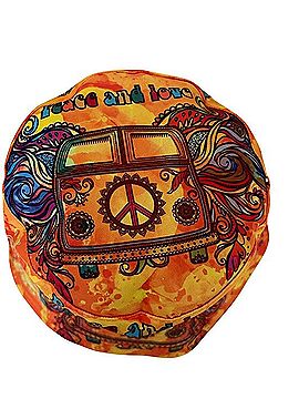Hippie Peace and Love Hat (view 2)
